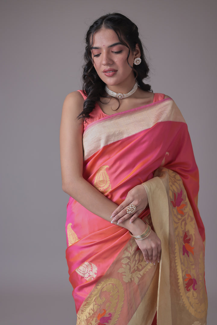 Banarasi Hand Woven Pure Handloom Saree