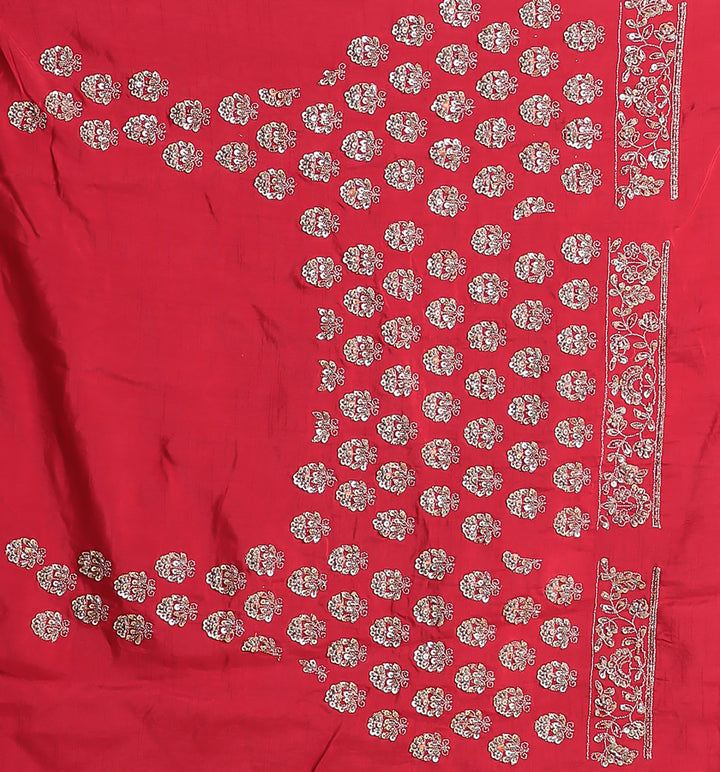 Silk Lehenga with Zardozi and Embroidered work