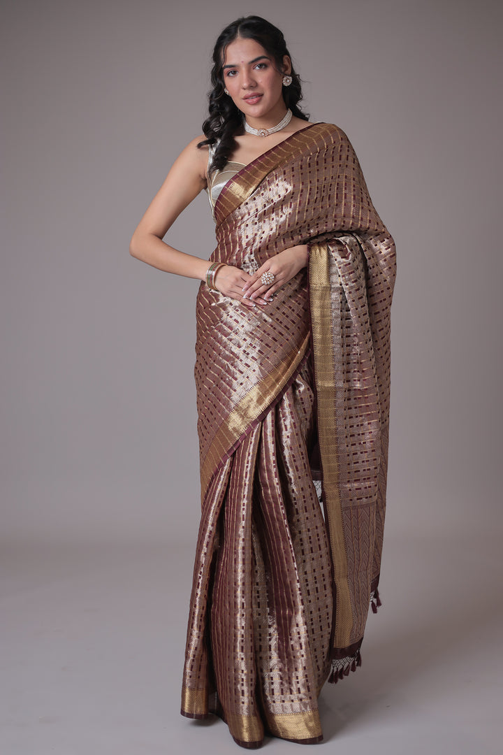 Pure Silk Saree Embellished with Zari Weaving