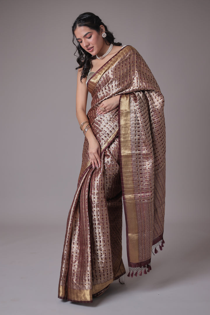 Pure Silk Saree Embellished with Zari Weaving