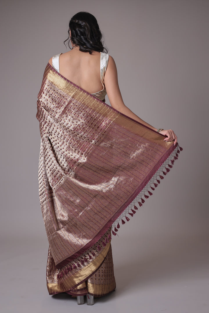 Pure Silk Saree Embellished with Zari Weaving