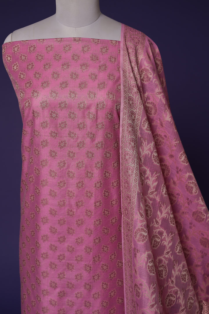 Handloom Silk Blend Unstitched Suit