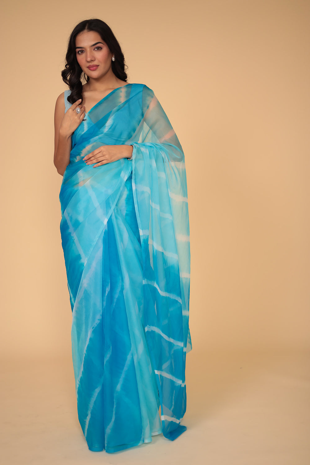 Indian Wear, Sarees, Sadi, Sari, Stylist Saree, Saree for Wedding, Branded Saree, Zari Sarees, Womesn Wear, Ethnic Wear, Traditional Wear, leheriya saree, organza saree