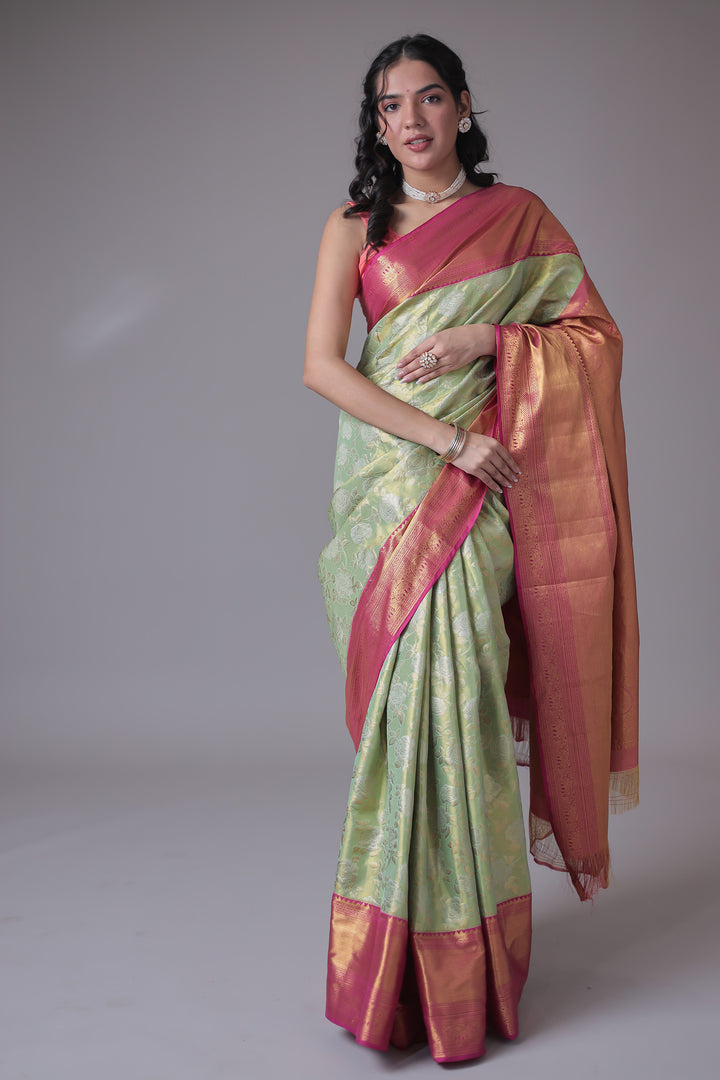 Banarasi Hand Woven Pure Handloom Saree