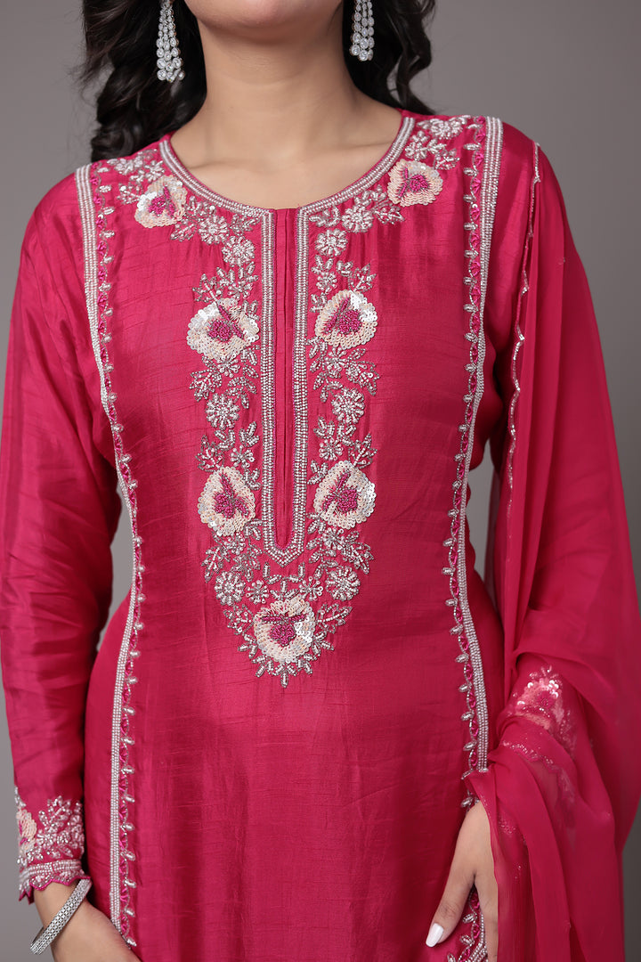 Suit Set, Womens Suit Set, Suits Set, Kurta Set, Womens Wear, Indian Wear, 3 Pcs Kurta Set, 3 Pcs Suit Set, Suit with Dupatta and Bottom, Zari Kurta Set, Zari Suit Set, Latest Kurta Set, New Suit Set, Womens Fashion, Traditional Wear, Ladies wear kurta set