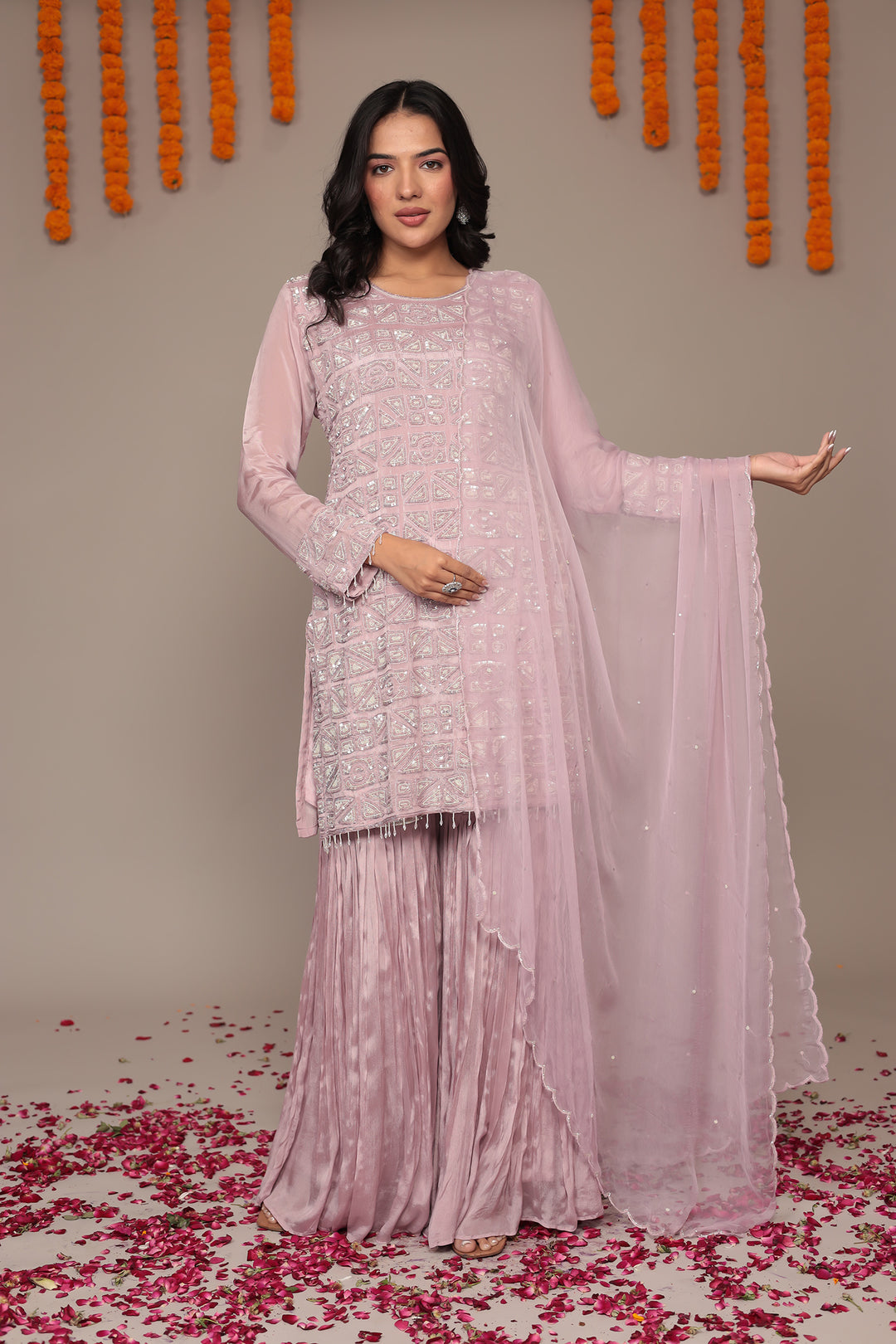 party wear suit, sharara suit, wedding suit