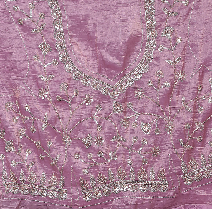 Crushed Tissue Saree with Embellished work