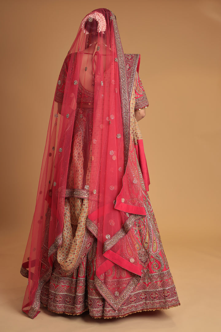 Silk Lehenga with Embroidered with intricate detailing