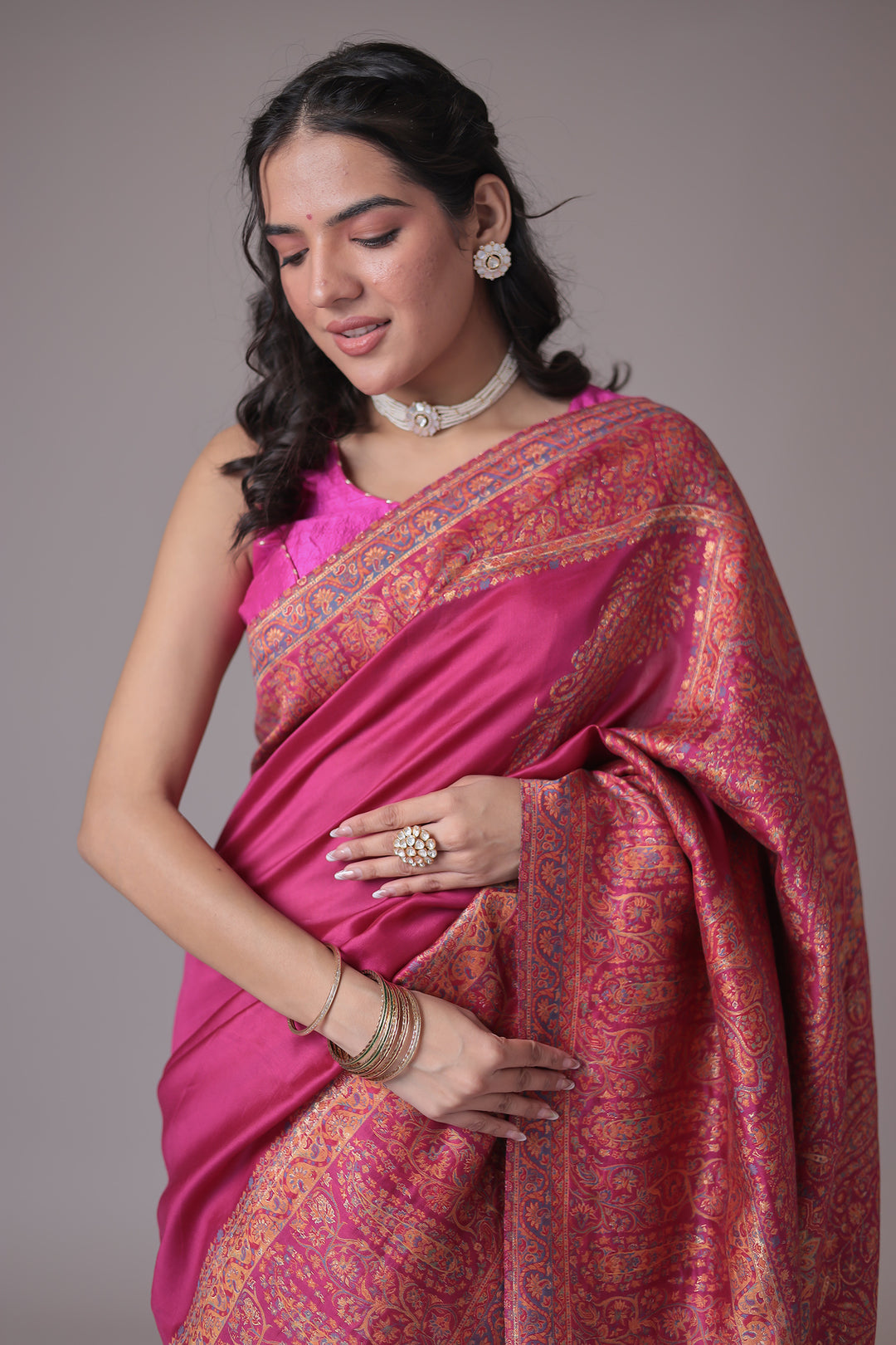 Pashmina Silk Pure Handloom Saree