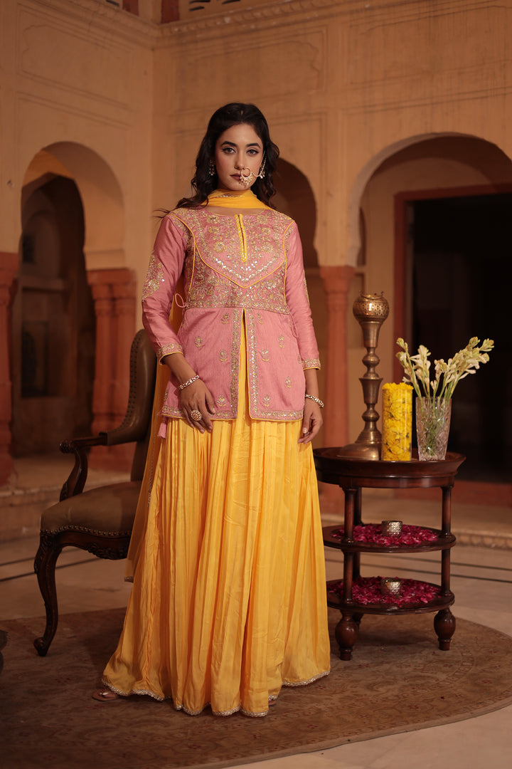 peplum suit, palazzo suit, embroidered suit, festive suit, haldi suit, wedding suit, indowestern