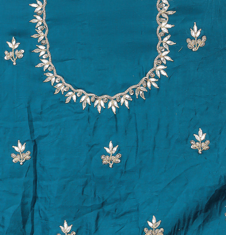 Bandhej Ghatchola Silk Saree with Gota Patti and Zardozi work