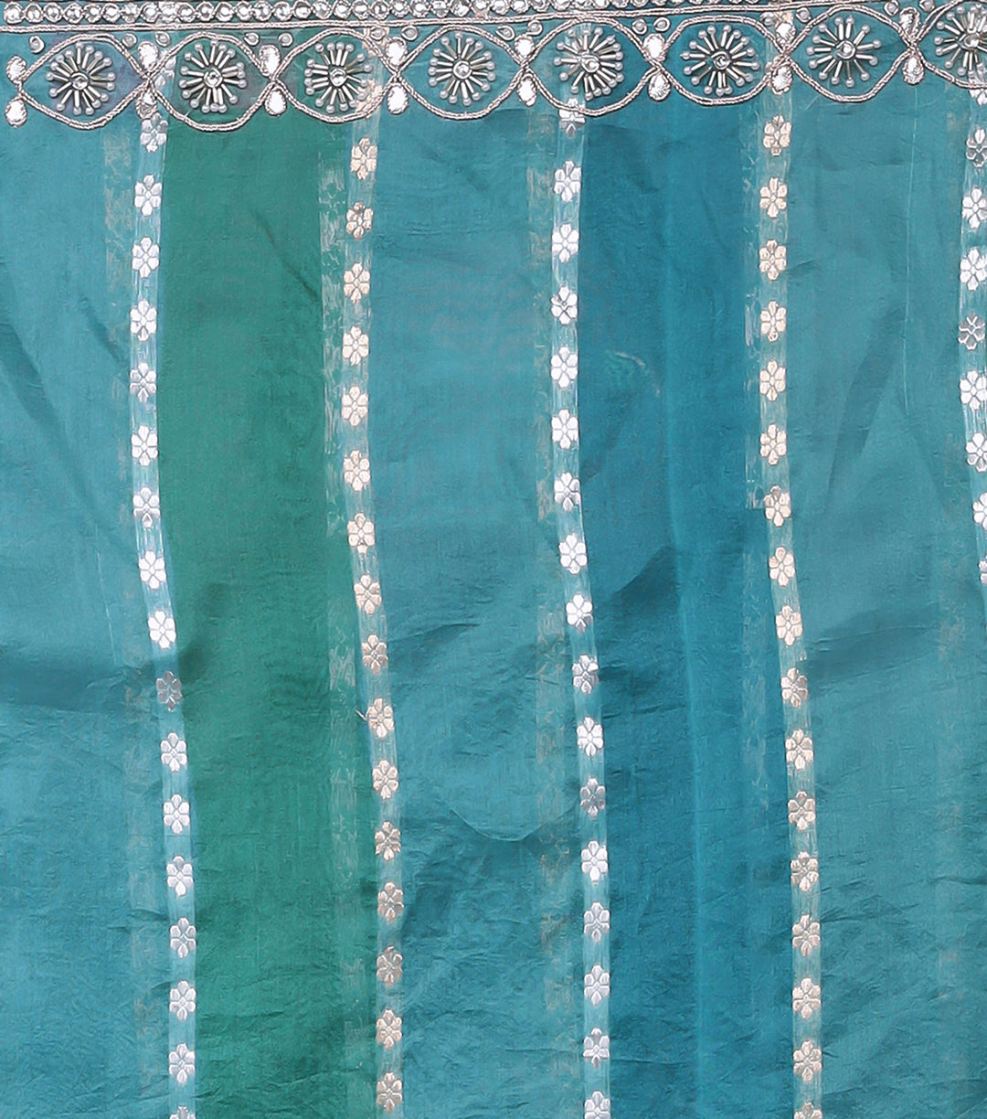 Banarasi Organza Saree Embroidered with Gota Patti work