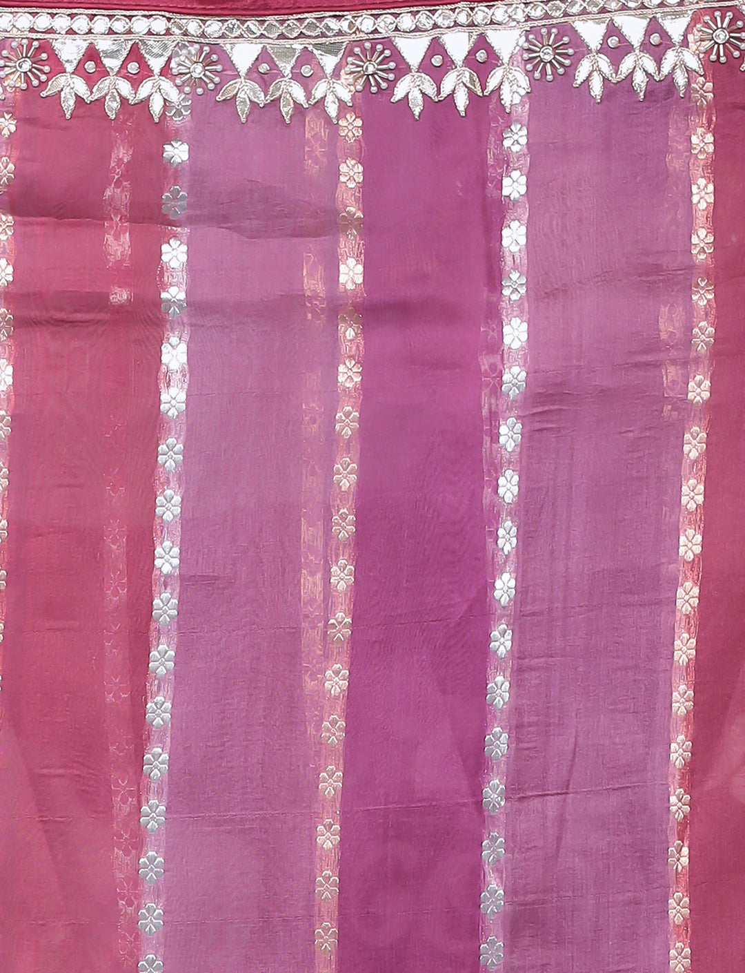 Banarasi Organza Saree with Gota Patti work