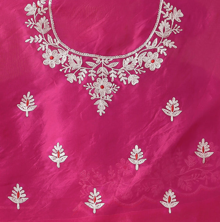 Organza Saree with Pittan work