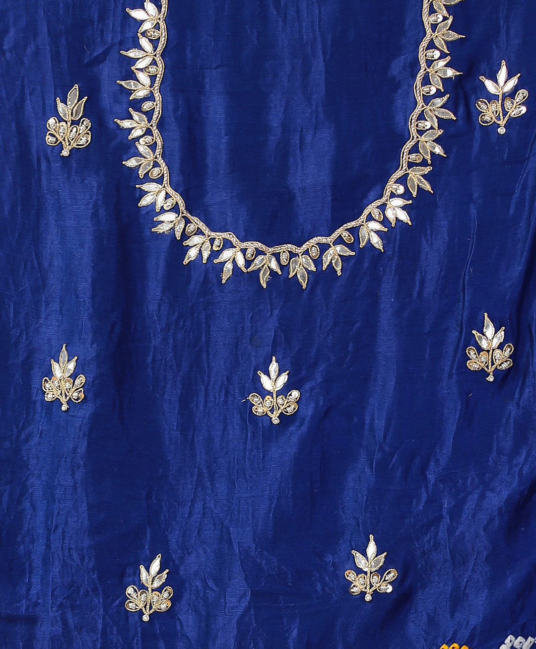 Bandhej Silk Saree with Gota Patti and Zardozi work