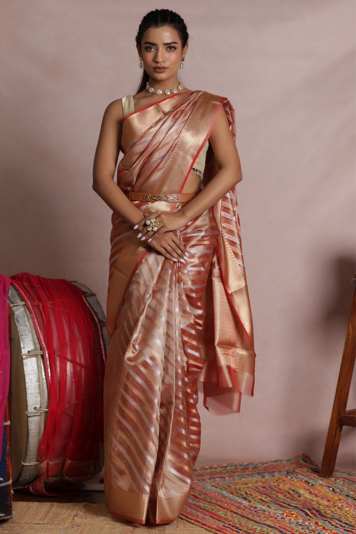 Woven Blended Organza Banarasi Saree