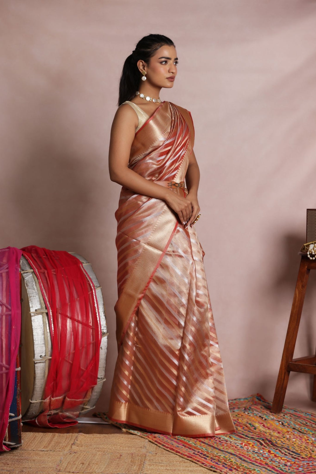 Woven Blended Organza Banarasi Saree