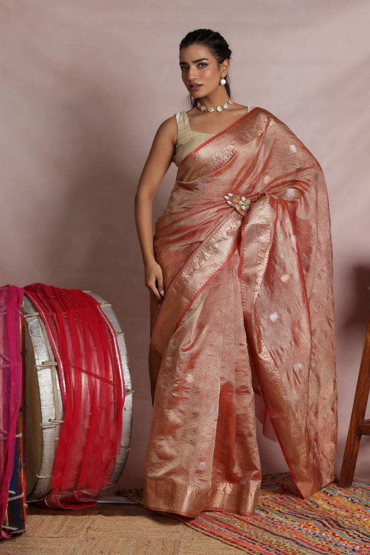 Woven Blended Organza Banarasi Saree