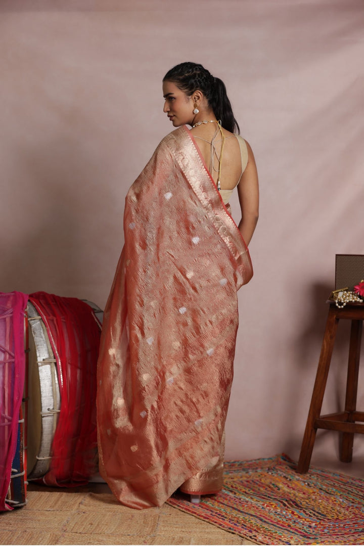 Woven Blended Organza Banarasi Saree