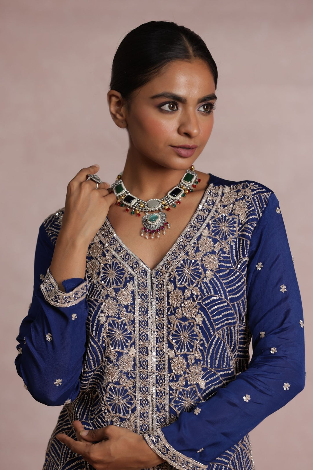 Chinon Indowestern Sharara Suit with Embellished work