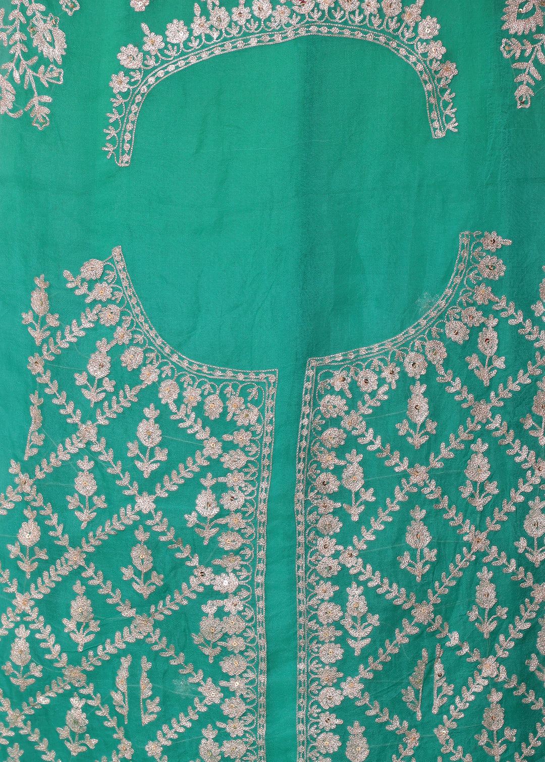 Shaded Organza Saree Embroidered with Aari work