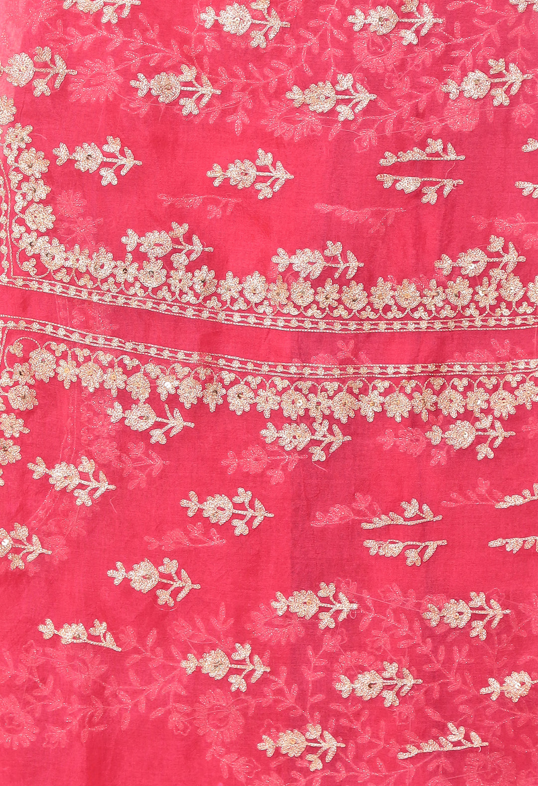 Shaded Organza Saree Embroidered with Aari work