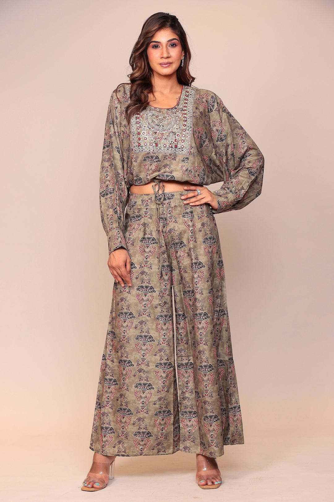 Indian wear, traditional wear, womens wear, ethnic wear, Co Ord Set, Printed Co Ord Set 