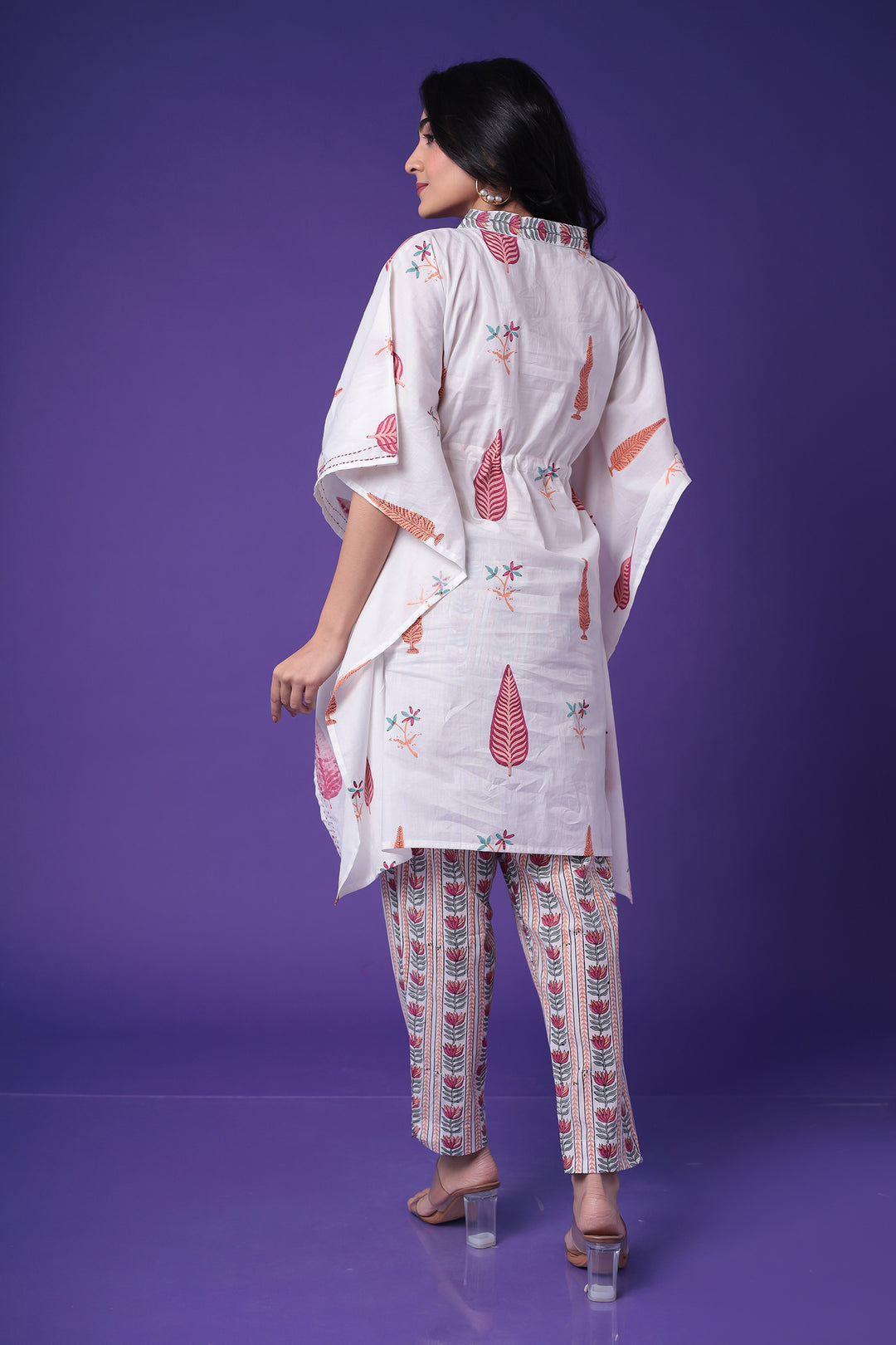 Printed Muslin Kaftan Set