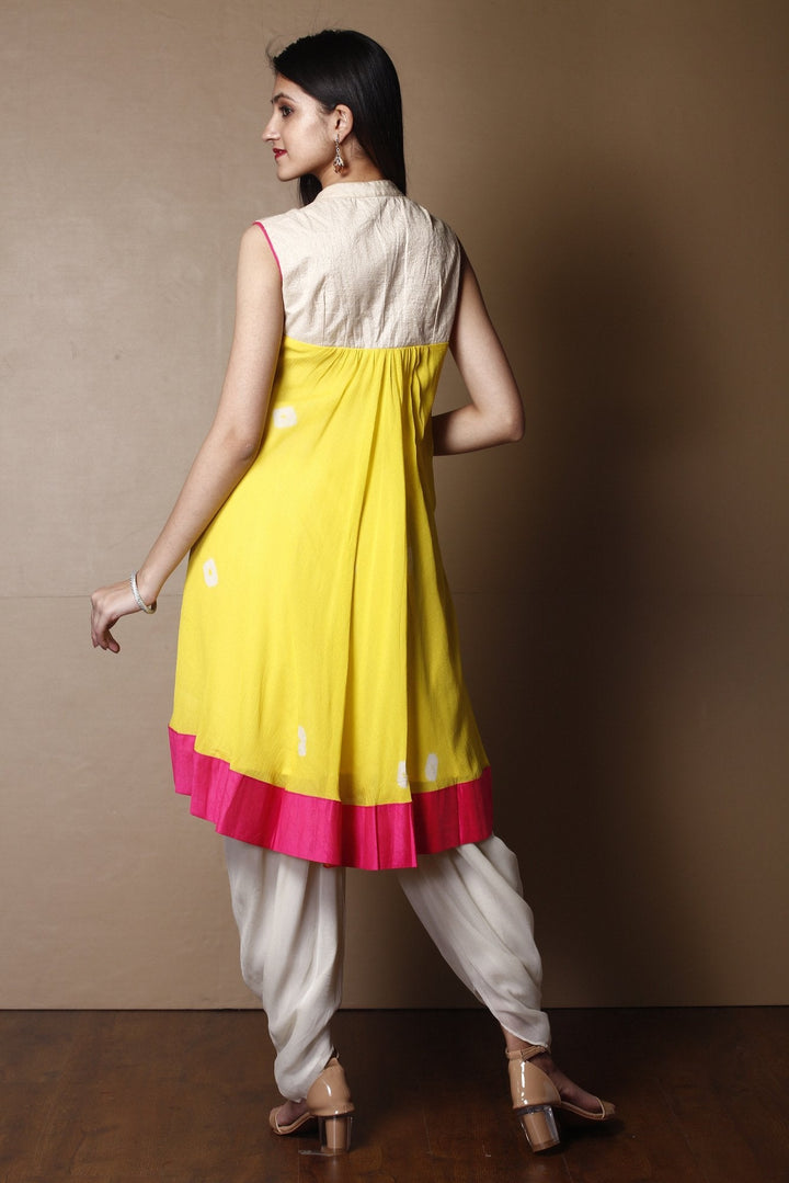 Kurti in Pink color with Sequins, Thread work.